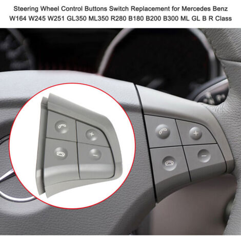 Jeffergarden Pièces de rechange pour interrupteur de commande au volant pour Mercedes Benz W164 W245 W251 GL350 ML350 R280 B180 B200 B300 ML GL BR Classe