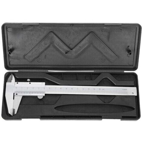 Jeffergarden Pied à coulisse en acier au carbone, règle Vernier, mesure de bricolage de haute précision 0-150 mm pour le ménage