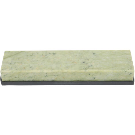 Jeffergarden Pierre à aiguiser en pierre verte naturelle, 10000 grains, pierre à aiguiser pour couteaux, pierre à huile domestique avec Base en Silicone