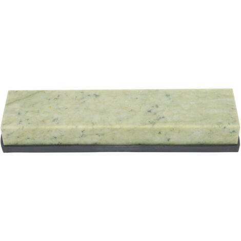 Jeffergarden Pierre à aiguiser en pierre verte naturelle 10000 grains pierre à aiguiser pour couteaux pierre à huile domestique avec Base en Silicone