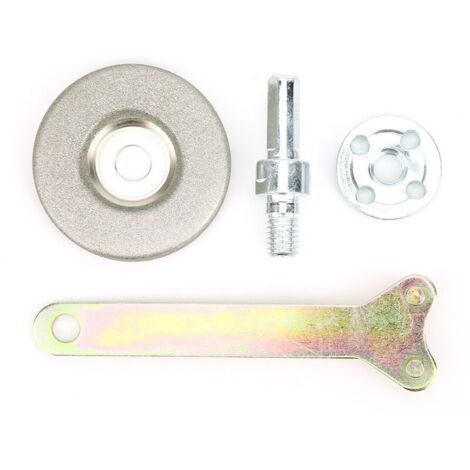 Jeffergarden Pierre à aiguiser,Meule de 5.6cm de diamètre, pierre à aiguiser de haute dureté pour outil de rabotage, perceuse, ciseaux, grain 180