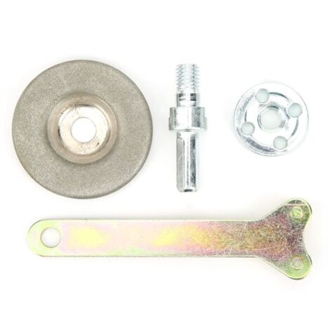 Jeffergarden Pierre à aiguiser,Meule de 5.6cm de diamètre, pierre à aiguiser de haute dureté pour outil de rabotage, perceuse, ciseaux, grain 360