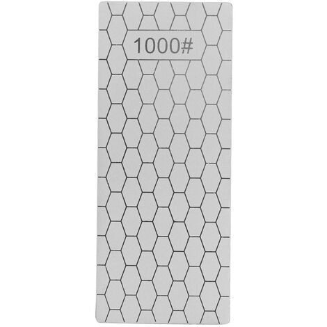 Jeffergarden Pierre à aiguiser,Pierre à aiguiser en diamant rectangulaire, plaque d'afftage de couteaux en diamant, pierre à aiguiser, outil de broyeur pour la cuisine grain 1000