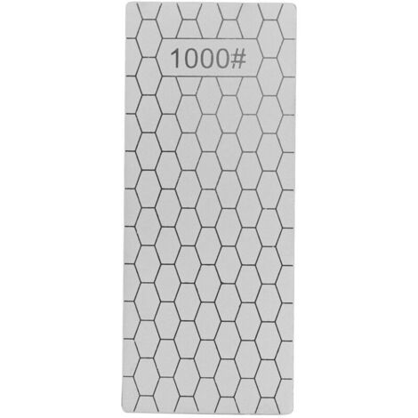 Jeffergarden Pierre à aiguiser,Pierre à aiguiser en diamant rectangulaire, plaque d'afftage de couteaux en diamant, pierre à aiguiser, outil de broyeur pour la cuisine grain 1000