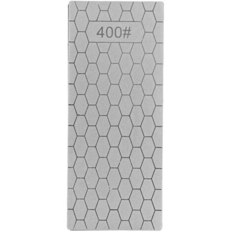 Jeffergarden Pierre à aiguiser,Pierre à aiguiser en diamant rectangulaire, plaque d'afftage de couteaux en diamant, pierre à aiguiser, outil de broyeur pour la cuisine grain 400