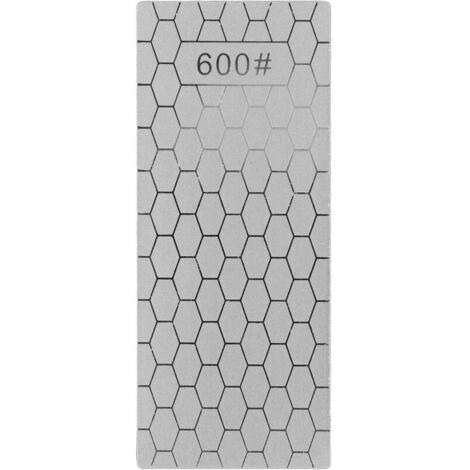 Jeffergarden Pierre à aiguiserPierre à aiguiser en diamant rectangulaire plaque d'afftage de couteaux en diamant pierre à aiguiser outil de broyeur pour la cuisine grain 600