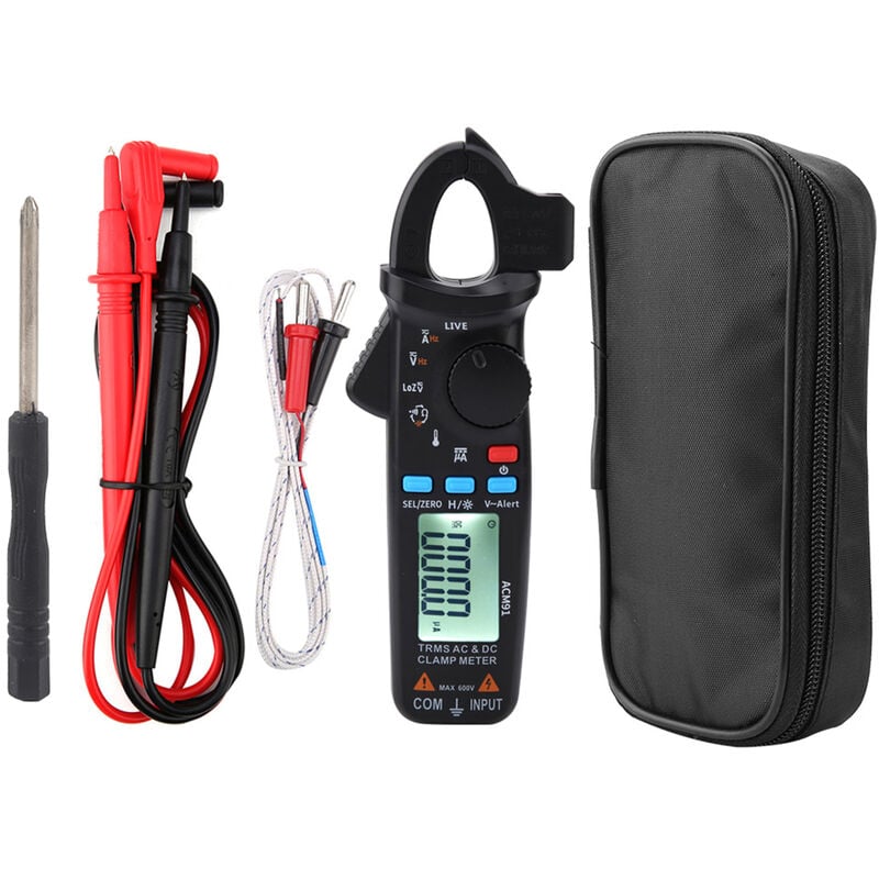 Jeffergarden ACM91 1mA AC/DC Courant Numérique Pince Multimètre True RMS 6000 Comptes Compteur Basse Impédance Testeur