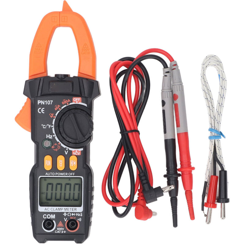 Jeffergarden - Pince ampèremétrique numérique 600 a 600 v 4 000 points ncv, résistance, condensateur, diode, ampèremètre, testeur de tension