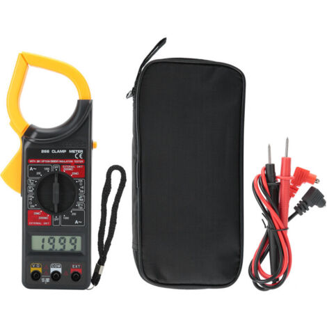 Jeffergarden Pince multimètre numérique, ampèremètre portatif, voltmètre, multimètre électronique, outil de mesure DT‑ 266