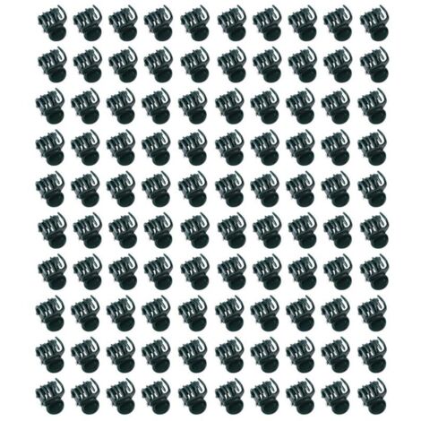 Jeffergarden Pinces à orchidées, lot de 100 mini, en plastique résistant, à prise ferme, design élégant,Idéales pour les tiges de pastèque, les stolons d'orchidées et les fraisiers
