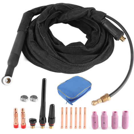 Jeffergarden Pistolet de soudage 4m WP26V, torche de soudage TIG refroidie à l'air avec prise ue pour le soudage