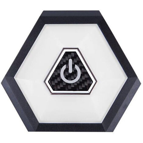 Jeffergarden Plafonnier LED rechargeable pour voiture, éclairage intérieur à poussoir magnétique 10,5 x 9,2 x 1,2 cm pour coffre de toit