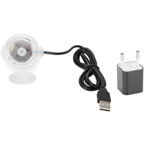 Jeffergarden Plastique LED Aquariums Coloré Dégradé tanche Submersible Nuit Spot Lumière Aquarium D'eau Douce Eau De Mer Accessoire 100-240VBlanc Prise UE