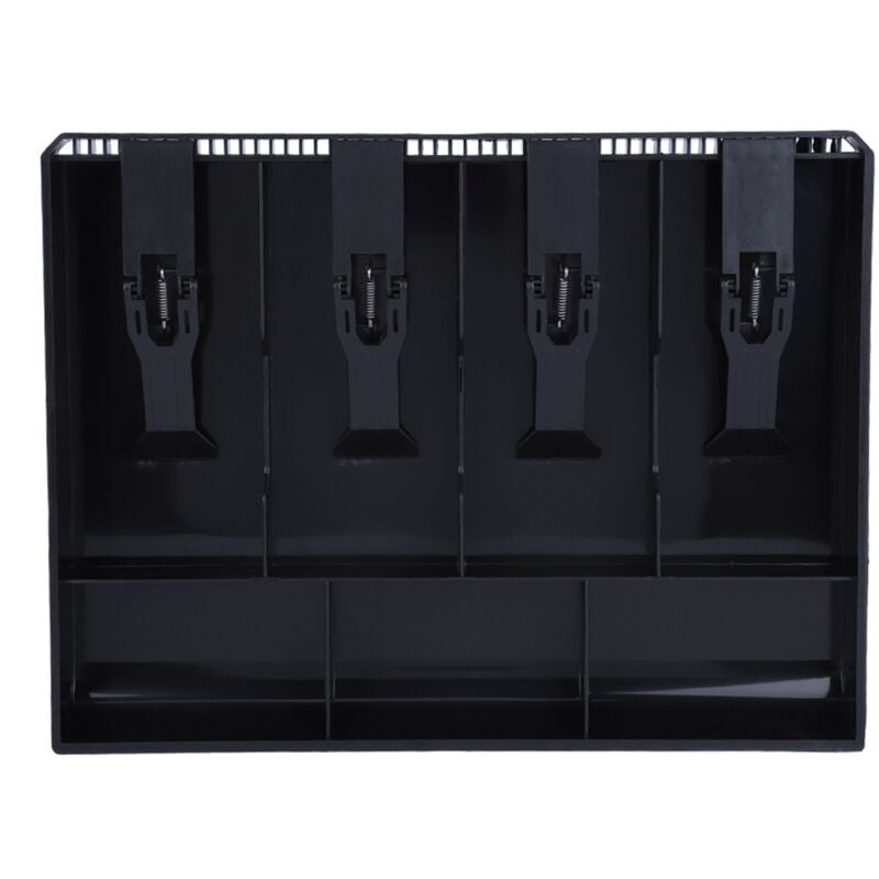 Jeffergarden - Plateau de Caisse, Caisse à Monnaie avec 4 Compartiments Monnaie et 3 Compartiments pour les Factures Tiroir-caisse pour Magasin,