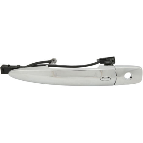Jeffergarden – Poignée de porte extérieure conducteur avant gauche Nissan Leaf 2011-2017 – Plastique chromé – Sans trou de serrure – Remplacement facile