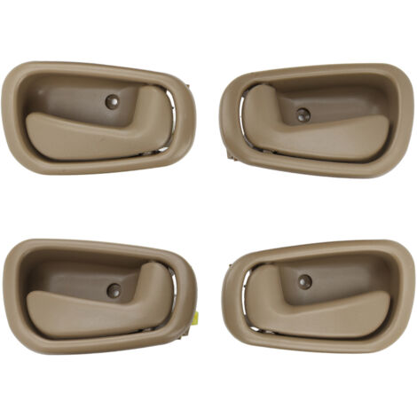 Jeffergarden Poignée de Porte Intérieure de Voiture, 4 Pièces Poignée Intérieure de Porte de Voiture Accessoires de Voiture Poignée de Porte Intérieure 69206‑02050 Remplacement pour Corolla 1998‑2002
