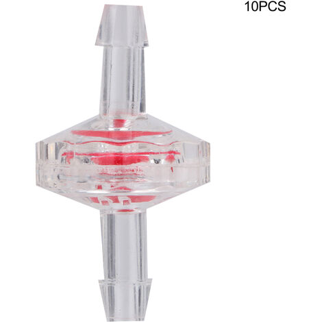 Jeffergarden Pompe à air pour Aquarium, 10 pièces, clapet anti-retour unidirectionnel, accessoire d'arrêt d'eau pour Aquarium (5mm)
