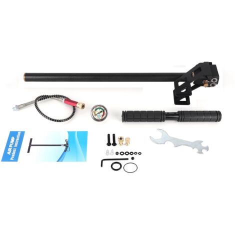 Jeffergarden Pompe à Main, Pompe Pression Facile d'Utilisation Air Pneu Compresseur Hpa pour Accessoires Auto Homme