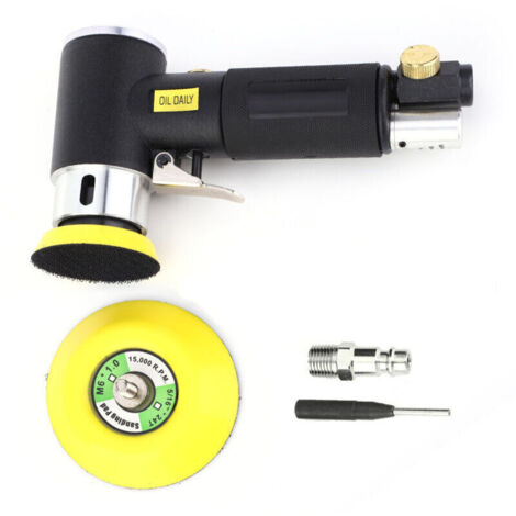 Jeffergarden Ponceuse d'angle pneumatique 3 pouces 2 pouces Meulage et polissage Orbit 15000 tr/min 1/4 pouce