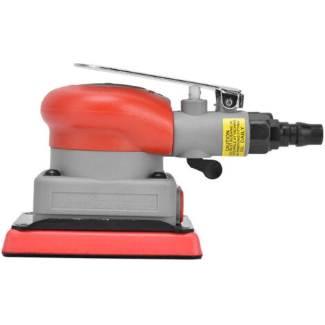 Jeffergarden Ponceuse pneumatique carrée en acier allié, ponceuse pneumatique pour bois, machine à papier de verre 75 x 100 mm