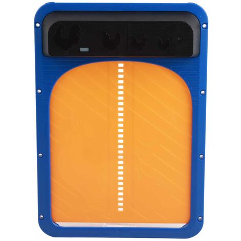 Jeffergarden Porte automatique de poulailler avec capteur de lumière, porte de poulailler à Induction étanche, porte de poulet alimentée par batterie