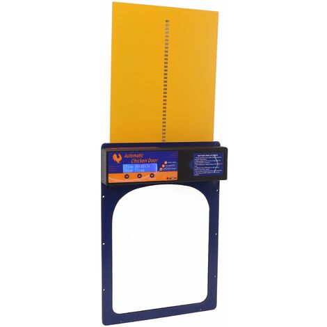 Jeffergarden Porte de Poulailler Automatique IP45 tanche Programmable Porte de Poulailler en Aluminium avec Minuterie pour Ferme Domestique 100240V Royalblue EU Plug
