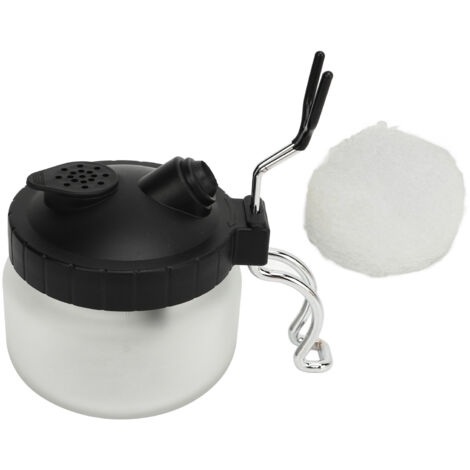 Jeffergarden Pot de nettoyage d'aérographe avec support, outils de nettoyage d'aérographe multifonctionnels pour voiture, peinture à la main, nettoyage de brosse en Spray