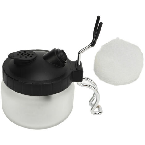 Jeffergarden Pot de nettoyage d'aérographe avec support, outils de nettoyage d'aérographe multifonctionnels pour voiture, peinture à la main, nettoyage de brosse en Spray