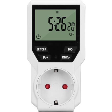 Jeffergarden Presa Timer Controllo Accurato Display Digitale HD, Modalità Timer Multipli Risparmio Energetico per Scaldabagno