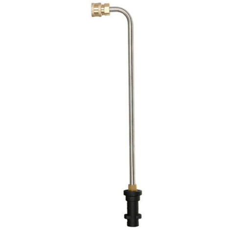Jeffergarden Pressure Washer Gutter Cleaner Attachment, Stainless Steel Angled Extension Wand Replacement for Karcher K2 K3 K4 K5 K6 K7, 4000PSI (90 Degree)