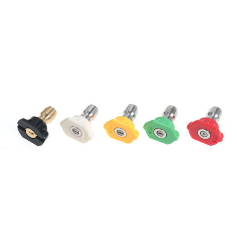 Jeffergarden Pressure Washer Nozzle Tips, Spray Kit for Power Washers up to 4000 PSI, 1/4-Inch Quick Connect, Set of 5