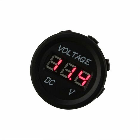 TurnRaise 12V Tension Batterie Affichage Numérique Voltmètre pour Moto  Bateau Voiture : : Auto et Moto