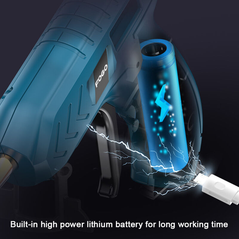 Jeffergarden - Professional Cordless Hot Melt Glue Machine Home usb Rechargeable Craft diy Repair Tool Kit with Glue Stick