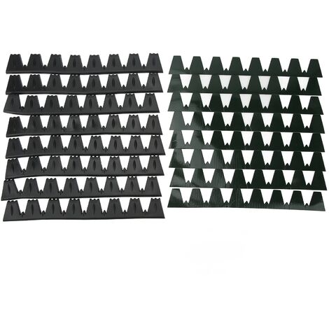 Jeffergarden Protecteur de pare-choc avant, 8 pièces, anti-rayures, universel, adapté aux voitures, noir
