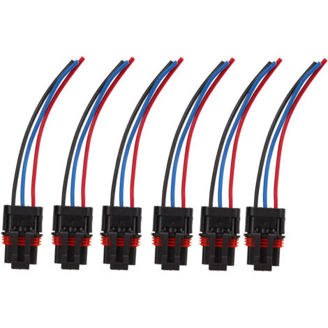 Jeffergarden Pulse Power Plug Connector, 6Pcs Pulse Power Plug Pigtail Connecteur Harnais Remplacement pour Polaris Ranger XP 1000 2018‑2022