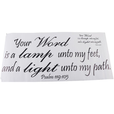 Jeffergarden PVC Bible Verse Stickers Muraux Citation Chrétienne Murs Art Autocollants Décor Religieux