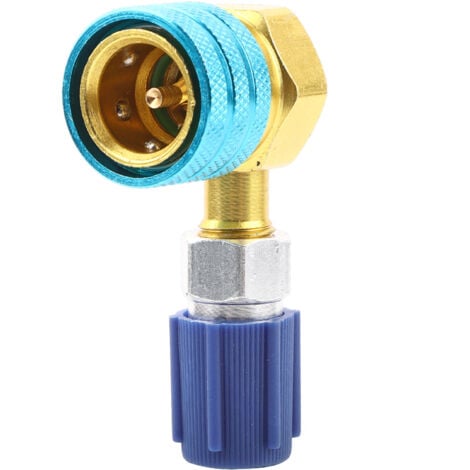 Jeffergarden R1234YF a R134A Raccordo refrigerante automatico per aria condizionata Collegamento liquido semplice ad angolo retto