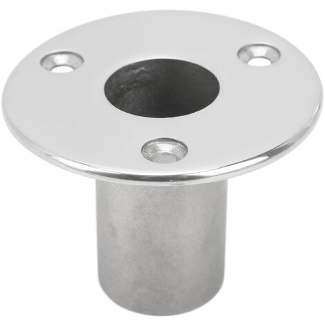 Jeffergarden Raccord de main courante de bateau de 25mm, Base de Tube de main courante en acier inoxydable 304 à 90 degrés pour Yacht Marine