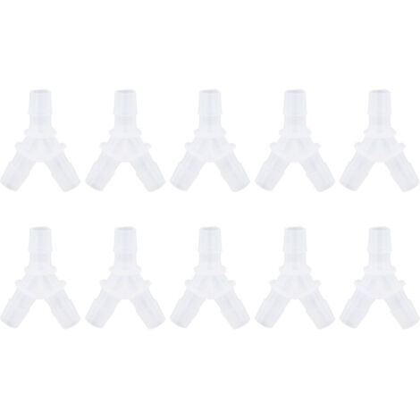 Jeffergarden Raccords de tuyaux souples, connecteur de Type Y pour Aquarium, pompe à air, connecteur à 3 voies (12mm), 10 pièces