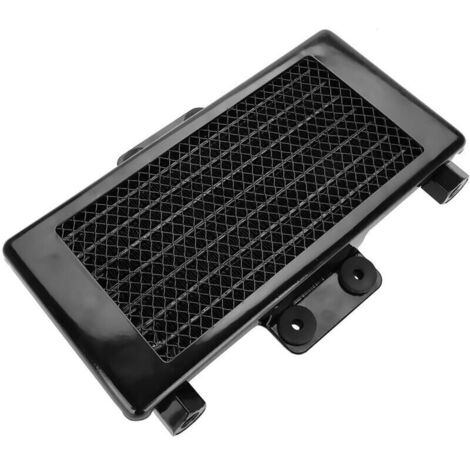 Jeffergarden Radiateur de refroidissement d'huile moteur 125 ml pour motos 125-250 cm³, en aluminium noir.