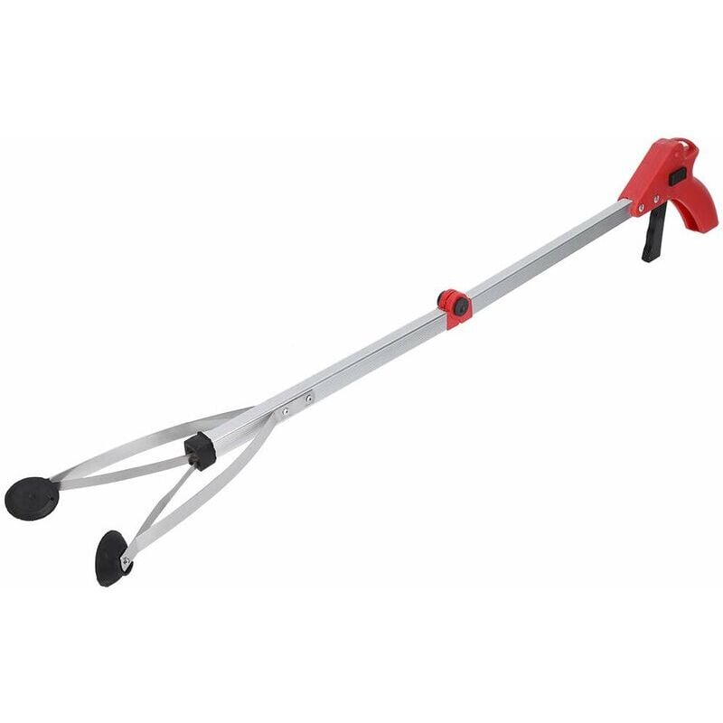 SNQ - Jeffergarden Ramasseur de déchets pliable pour ramasser les déchets de feuilles de jardin (poignée rouge)