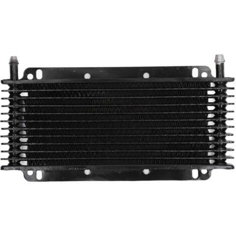 Jeffergarden Refroidisseur d'huile en aluminium pour transmission automatique, compatible avec les moteurs de voitures, motos, quads et motos tout-terrain de 50 à 250 cm³