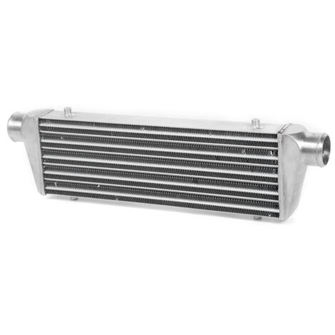 Jeffergarden Refroidisseur intermédiaire universel à montage avant modifié radiateur de chaleur Turbo refroidisseur de moteur entrée 2.5in