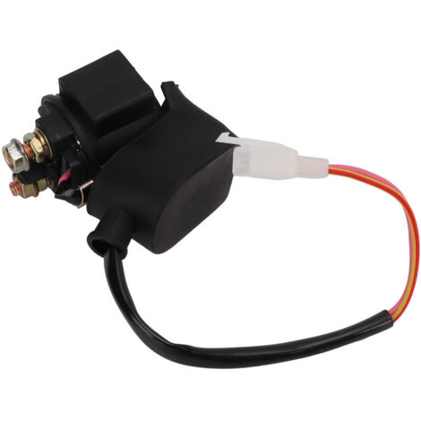 Jeffergarden Relais de solénode de démarreur 2 broches 12V pour GY6 50cc 70cc 110cc 125cc 250cc ATV Dirt Bikes