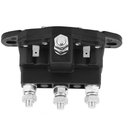Jeffergarden Relais de solénoïde inverseur, contacteur 6 bornes 12 V, installation facile pour moteurs de pompes hydrauliques, guindeaux et treuils.