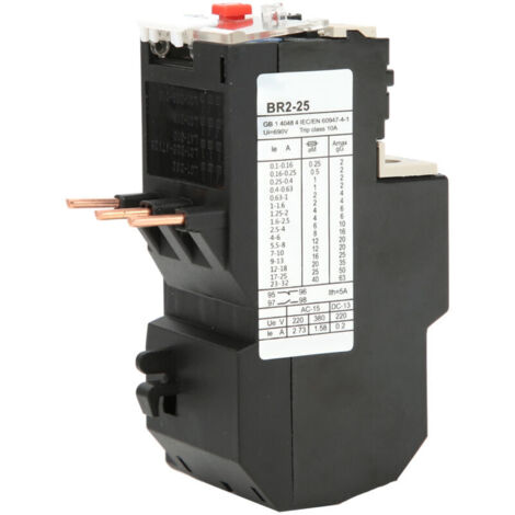 Jeffergarden Relais de surcharge thermique électrique CPN BR2-25 7A-10A