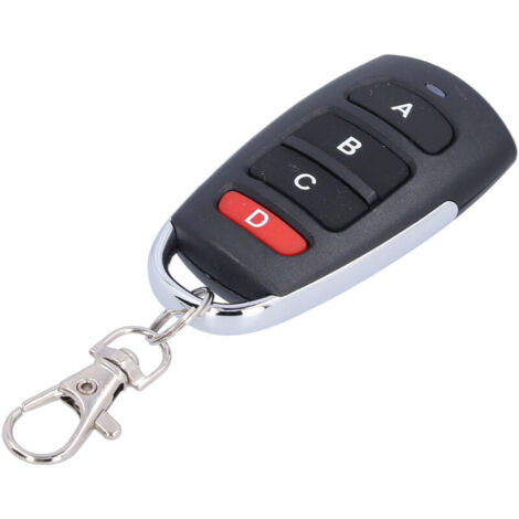 Jeffergarden Remplacement de clé de télécommande de porte de Garage 433mhz, 4 boutons de clonage, copie Cloner universel