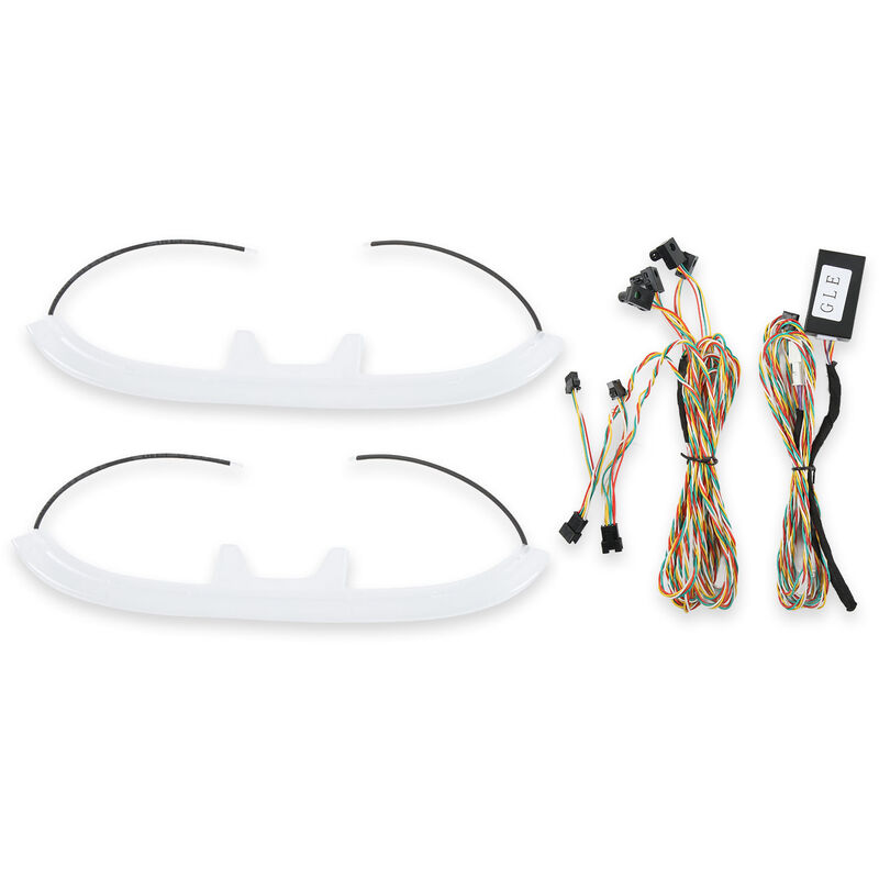 Jeffergarden - Remplacement d'éclairage ambiant led de dossier de siège de 64 couleurs pour Mercedes Benz gle classe W167 X167 2020+