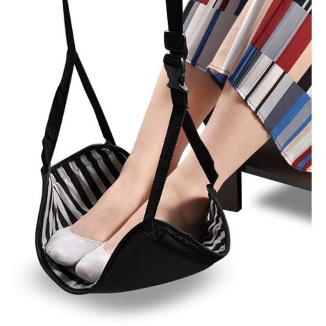 Jeffergarden Repose-pieds de voyage, repose-pieds portable avec mini sac à outils pour la maison, le bus, le train, l'avion