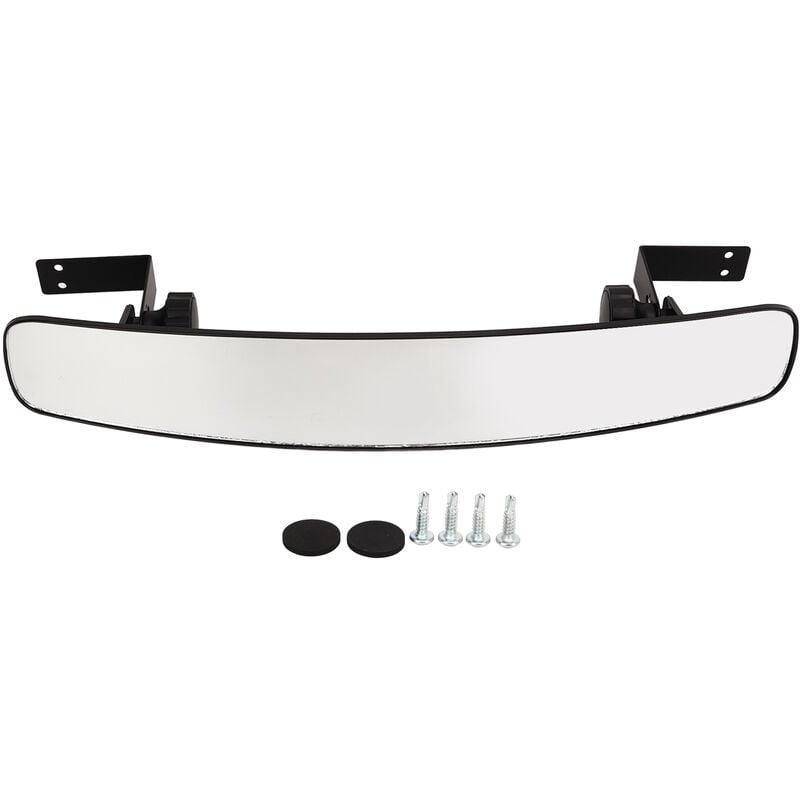 Jeffergarden - Rétroviseur de voiturette de golf Design incurvé Large vue dégagée Facile à installer Remplacement pour voiture de club